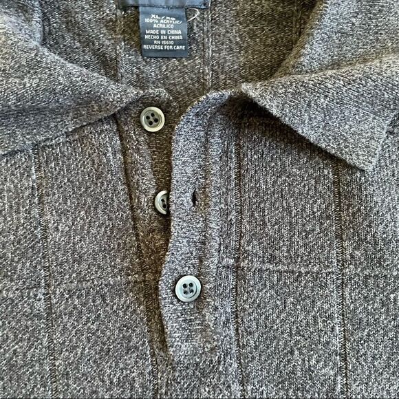 Dockers Gray Marled Soft Knit Polo Size XL - Picture 4 of 16